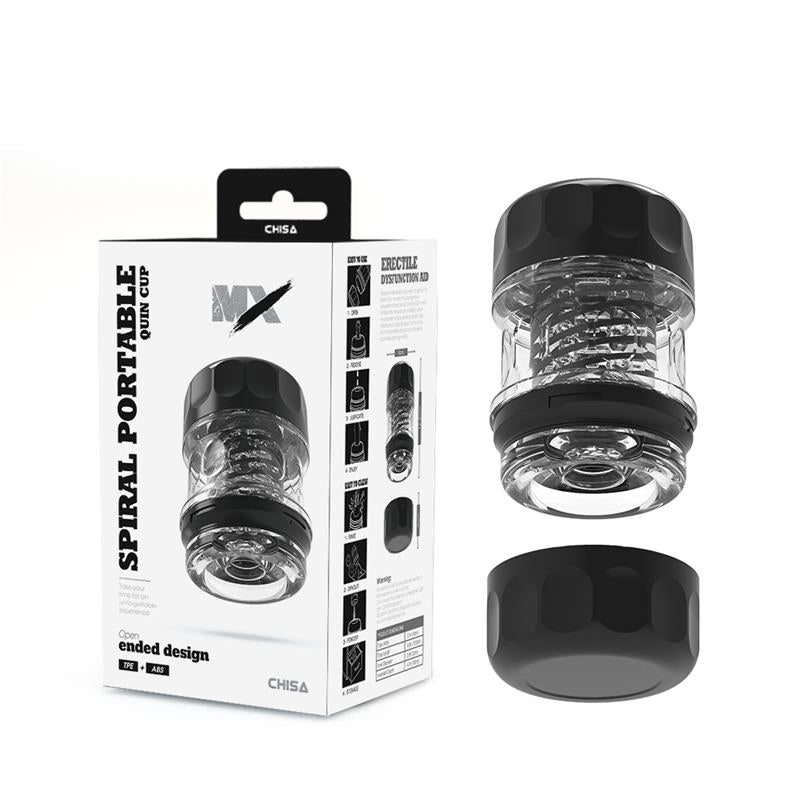 Spiral Portable Quin Cup Male Masturbator