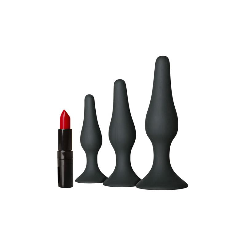 Buttplug Set of 3 Black