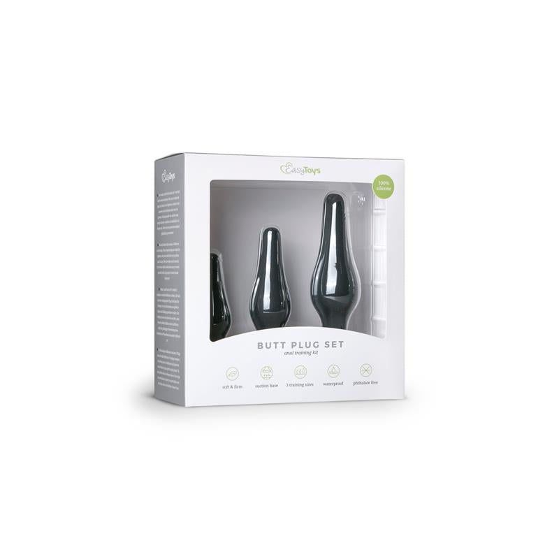 Buttplug Set of 3 Black