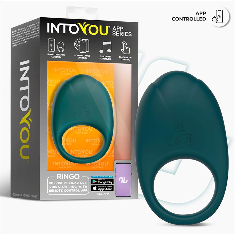 Ringo Vibrating Ring with App Unibody Green