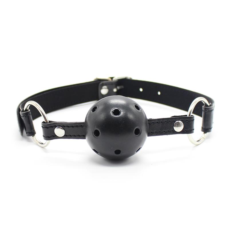 Breathable Ball Gag 45 cm Black