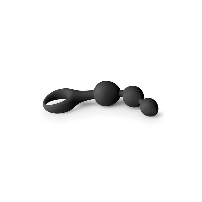 Black Silicone Anal Bead Dildo