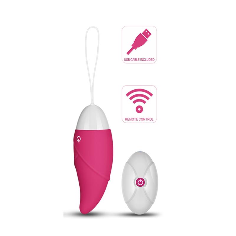 Vibrating Egg iJoy Remote Control USB Pink