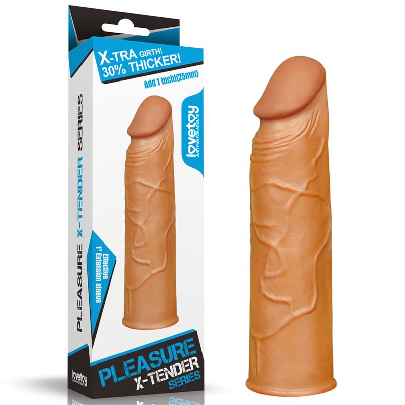 Penis Sleeve Pleasure X Tender Brown