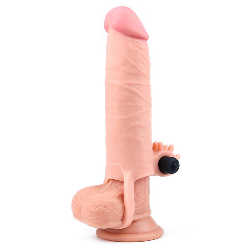 Penis Sleeve with Vibration Add 2 Pleasure X Tender Flesh