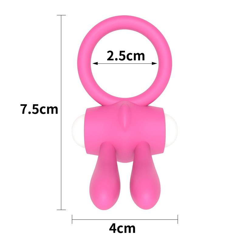 Vibrating Cockring Power Clit Pink