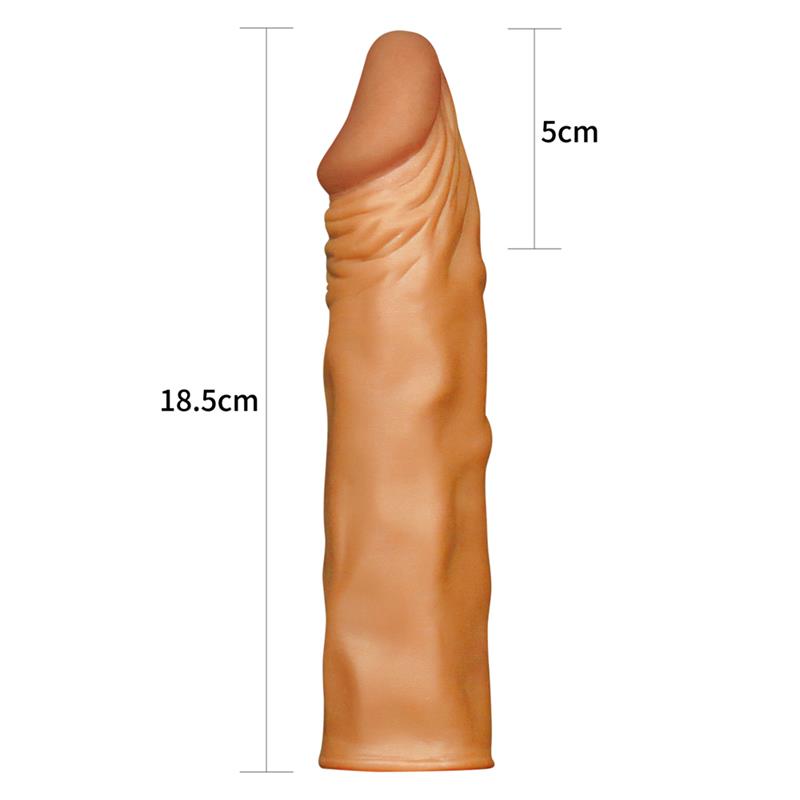 Penis Sleeve Add 2 Pleasure X Tender Brown