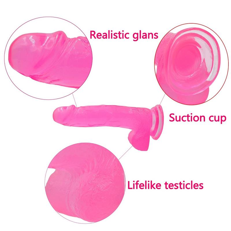 Dildo Jelly Studs 8 Pink