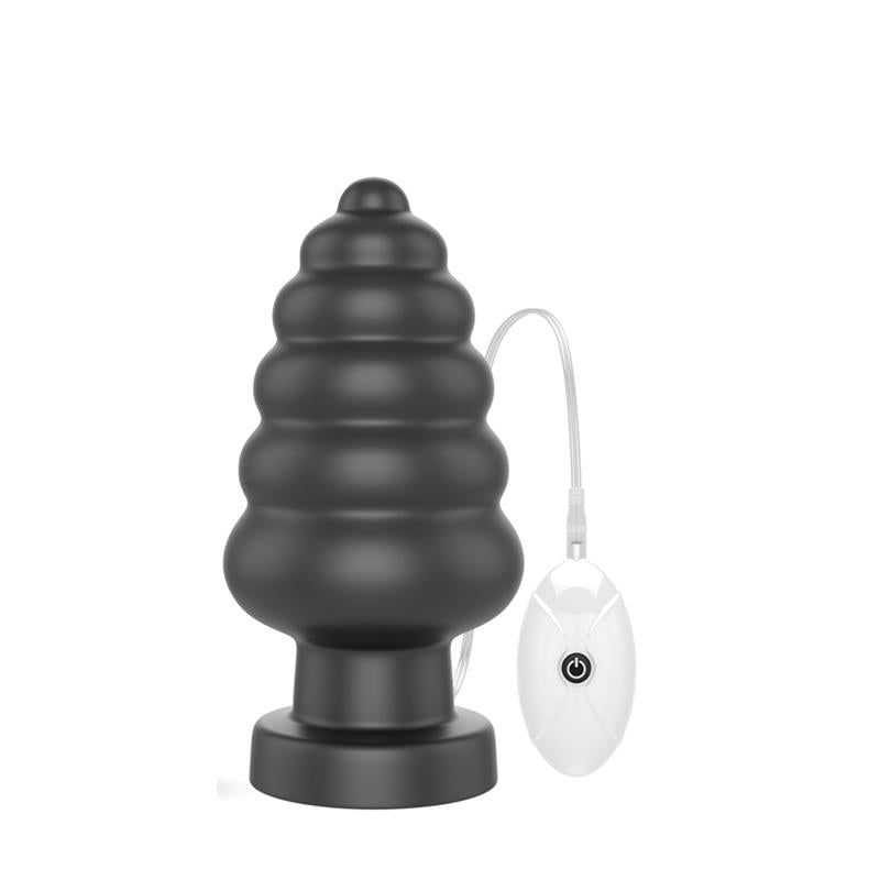 Vibrating Anal Plug King Sized 7 Black