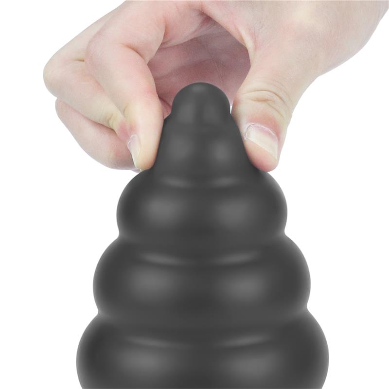 Vibrating Anal Plug King Sized 7 Black