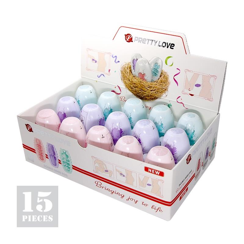 Pack 15 Pieces Double Sided Masturbator Egg