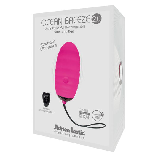 Vibrating Egg with Remote Control Ocean Breeze 20 Pink