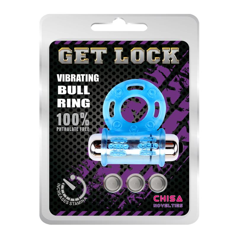 Vibrating Bull Ring Blue