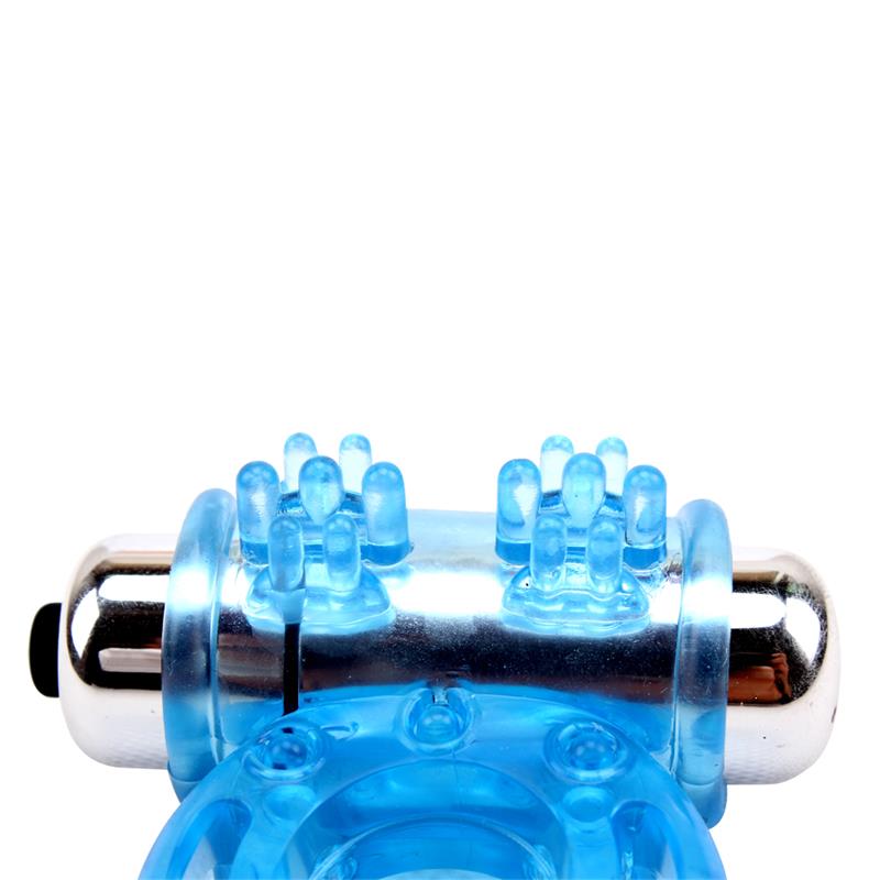 Vibrating Bull Ring Blue