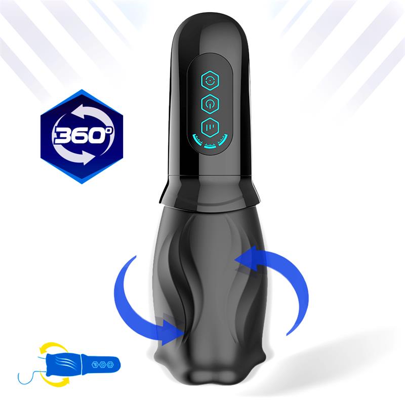 Cuper Masturbator with Rotation 360º Silicone USB