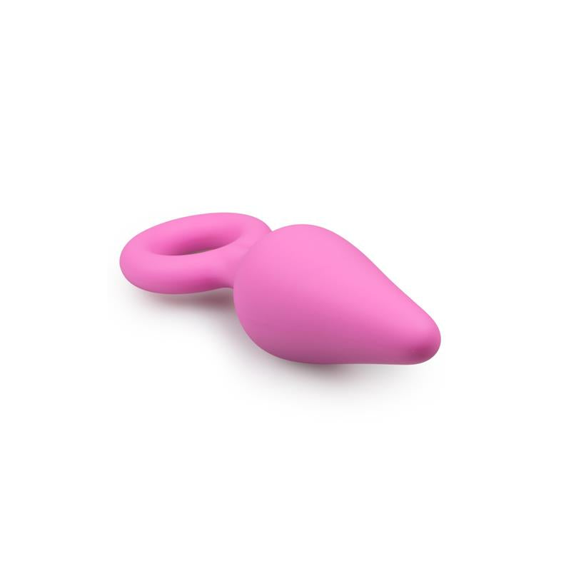 Pink Buttplugs With Pull Ring Large