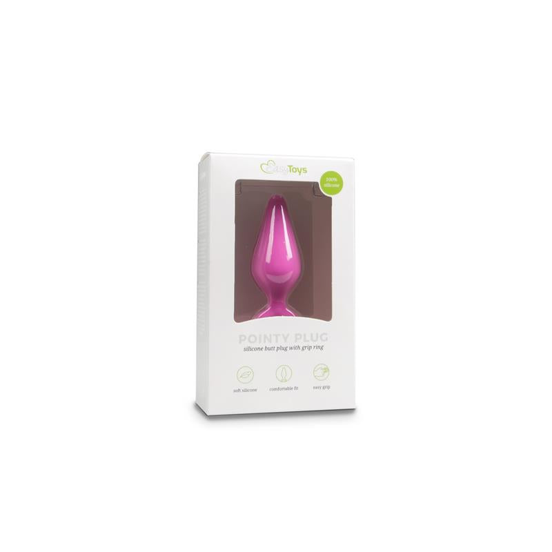 Pink Buttplugs With Pull Ring Large