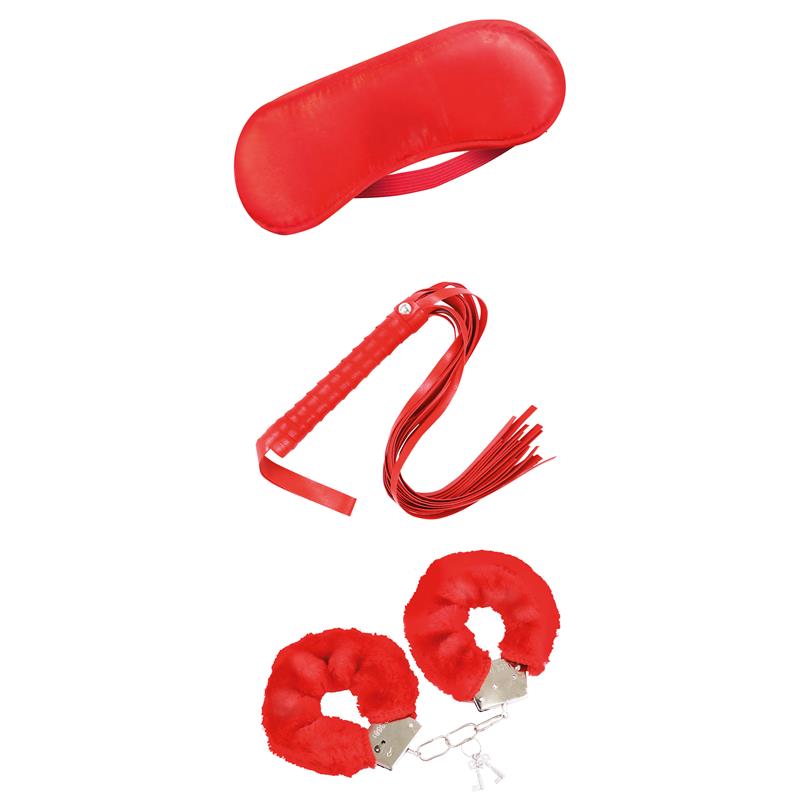 Beginners Bondage Set 3 Pieces Red