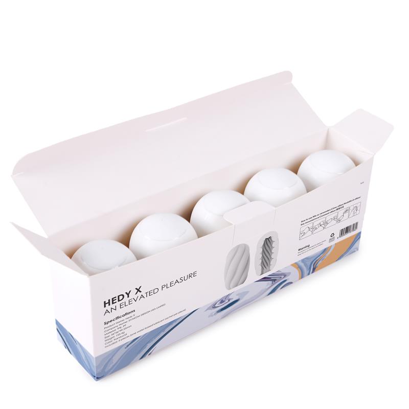 Hedy X Experience Masturbator Egg Pack of 5