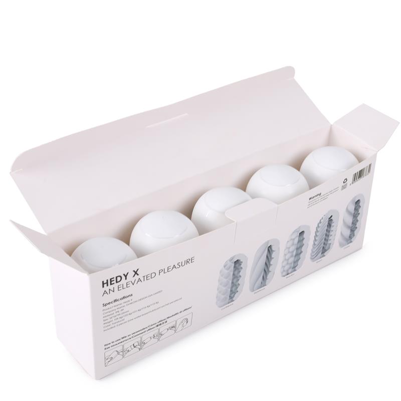 Hedy X Mix Textures Masturbator Egg Pack of 5