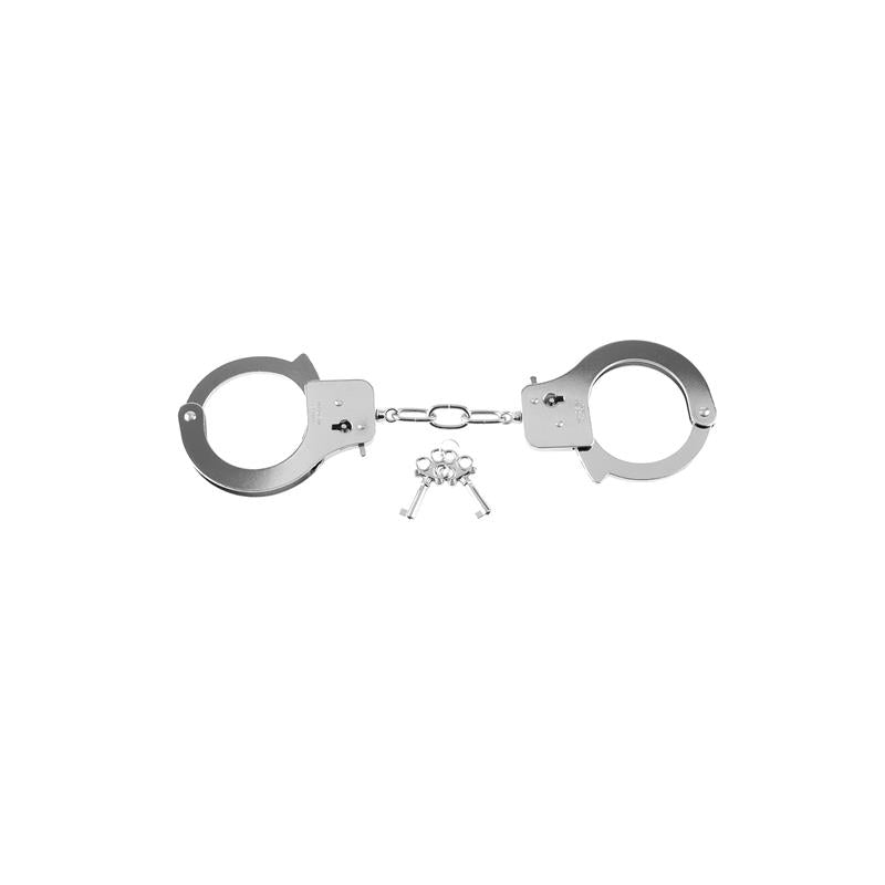 Fetish Fantasy Series Designer Metal Handcuffs Silver