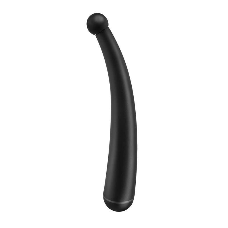 Vibrating Curved Anal Plug Colour Black