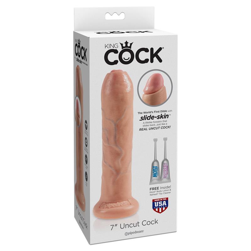 King Cock Realistic Dildo with Movable Foreskin Flesh 7