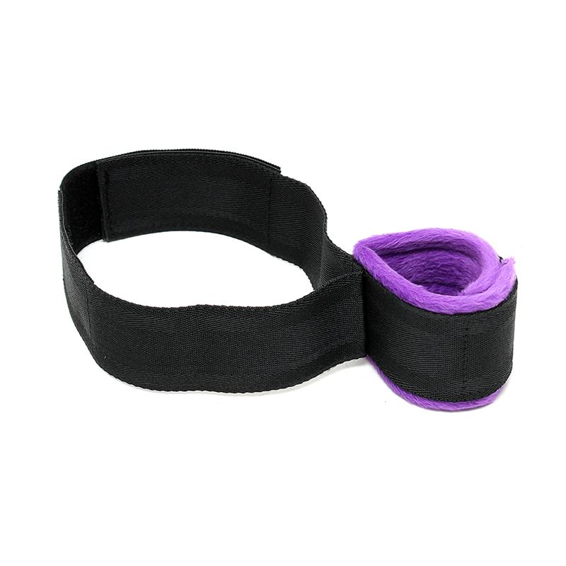 Wrist to Upper Leg Cuff Set Adjustable Purple