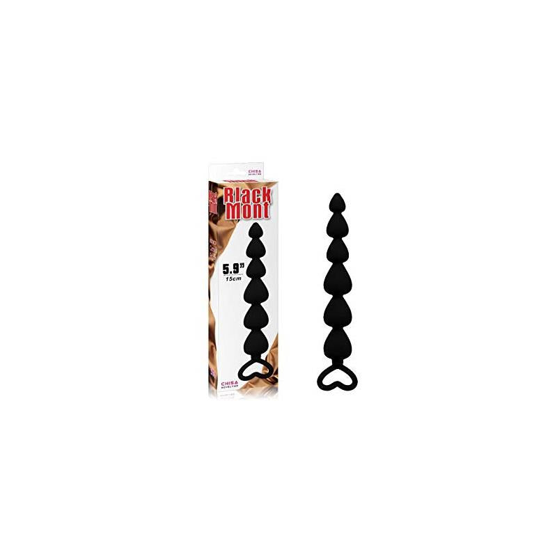 Elite Lovers Beads 19 cm Silicone Black