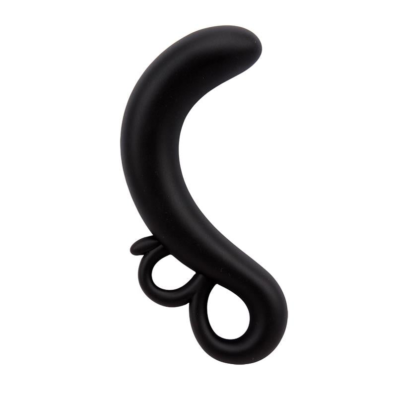 Two Finger G Spot Plug Silicone Black