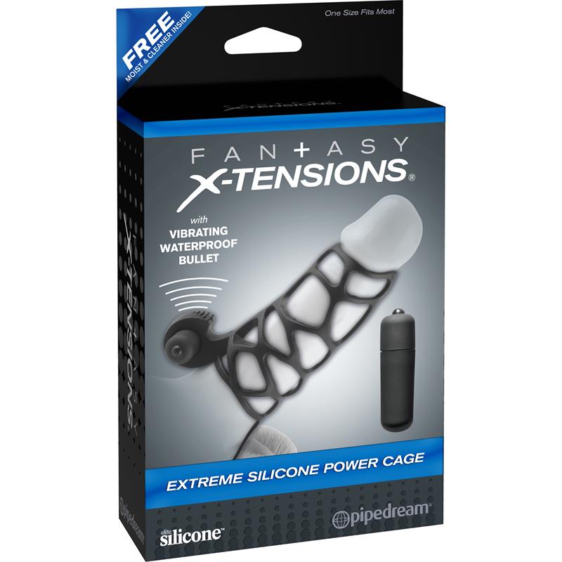 Fantasy X tensions Extreme Silicone Power Cage Black