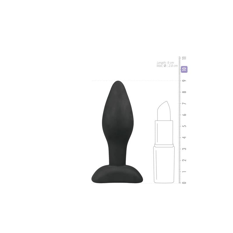 Small Black Silicone Buttplug