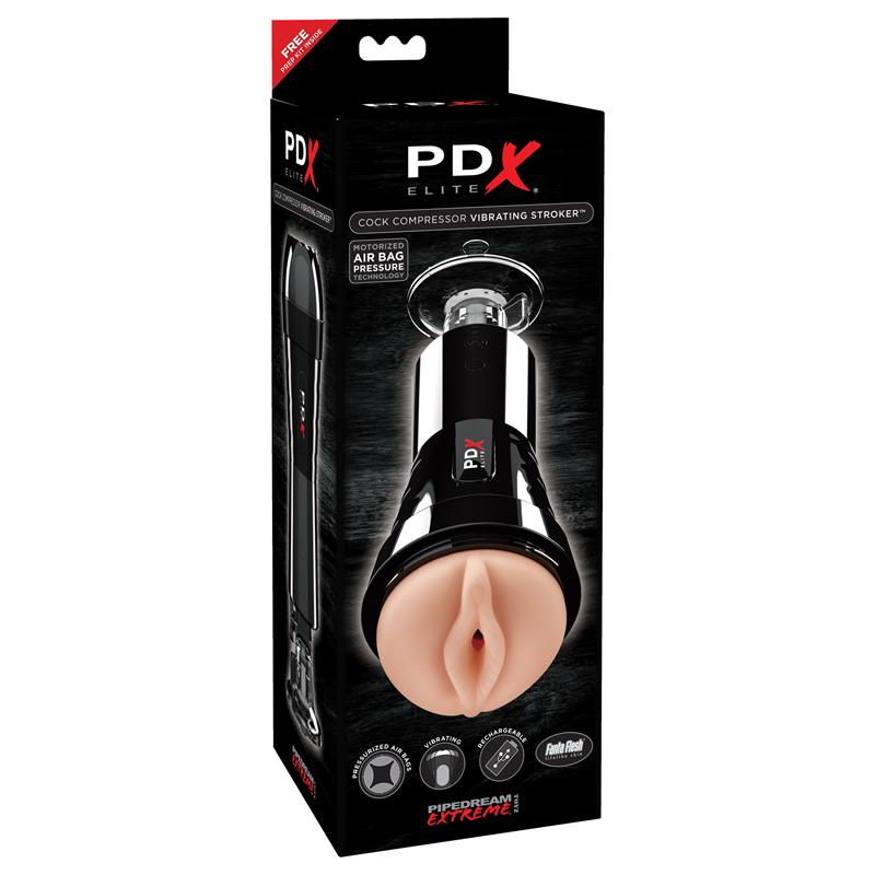 PDX Elite Cock Compressor Vibrating Stroker