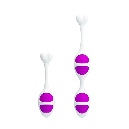 Pretty Love Oval Shaped Kegel Balls Purple