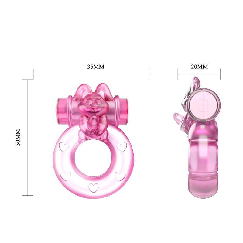 Cock Ring with Vibrating Bullet Rabbit