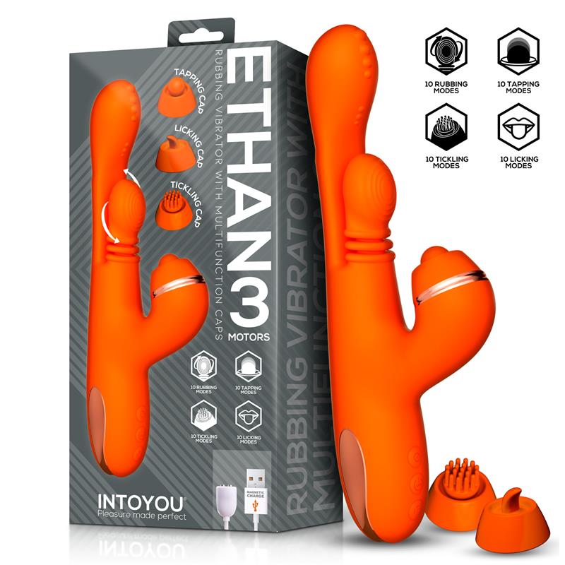 Ethan Vibrator 360º G spot Massage with Multifunction Caps