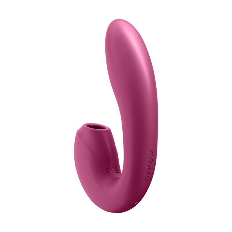 Sunray Berry Clitoris Sucker and Vibe 2 in 1 USB