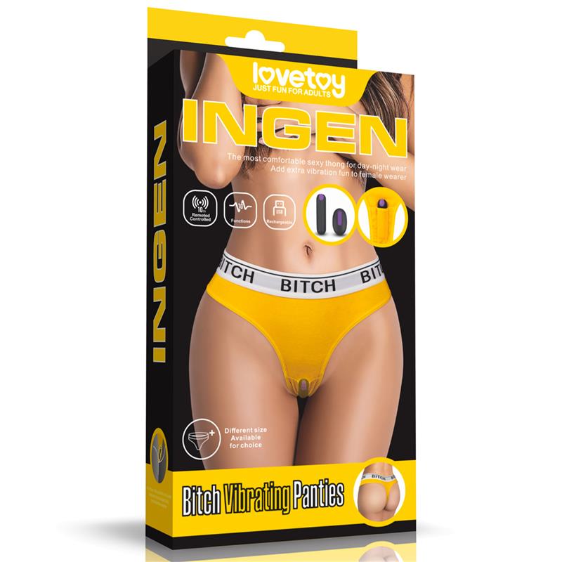 Open Panties with Vibrating Bullet and Remote Control Size S