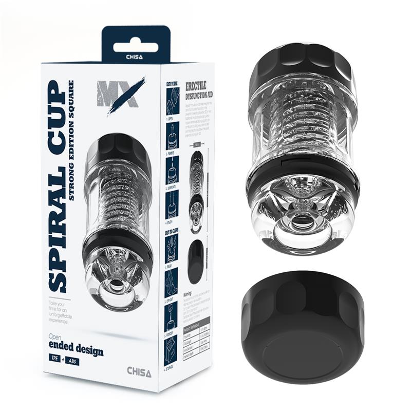 Spiral Cup Strong Edition Square Male Masturbator