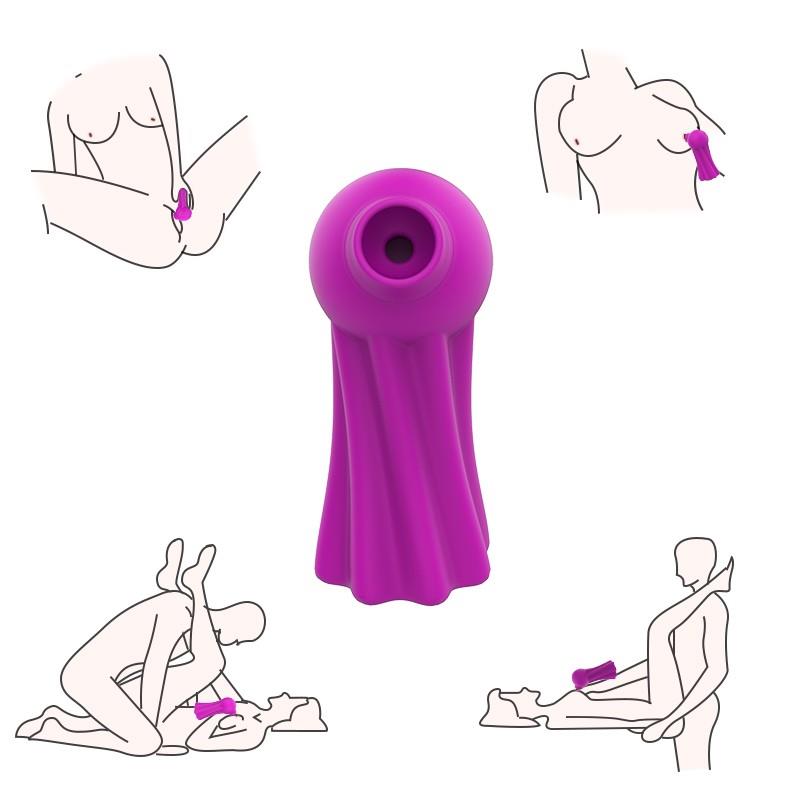 Boo Clitoris Sucker USB Silicone Purple