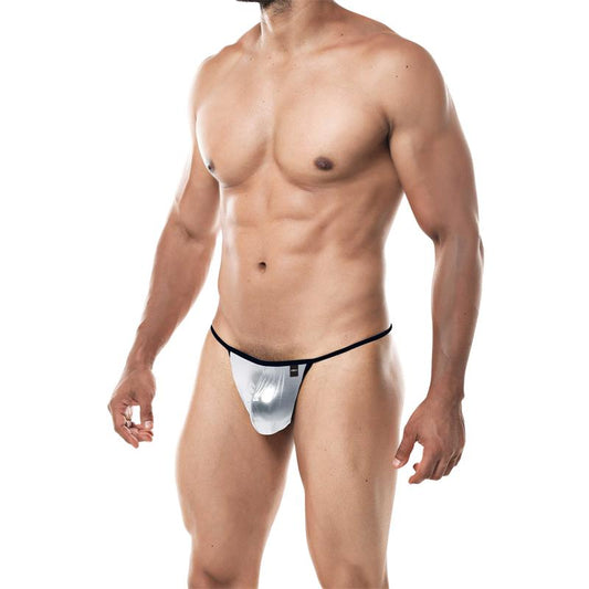 G String Provocative Silver Skai