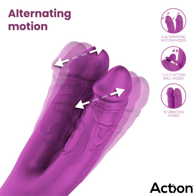 Nico Vibe with Clit Hitting Ball and Alternating Dildos