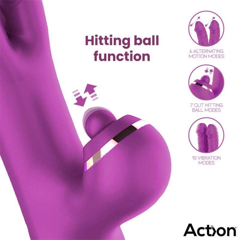 Nico Vibe with Clit Hitting Ball and Alternating Dildos