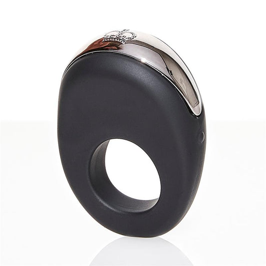 Vibrating Penis Ring Atom Black