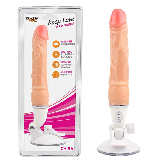 Vibrating Dildo Flexible Bomber 99