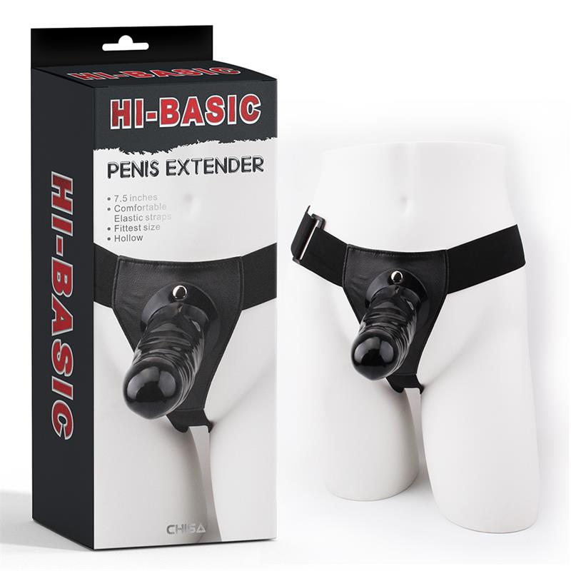 Strap On Harness with Hollow dildo Penis Extender 75