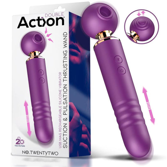 No TwentyTwo Massager with Suction Pulsation and Thrusting