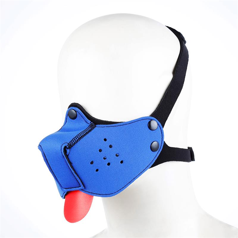 Neoprene Puppy Face Mask Blue