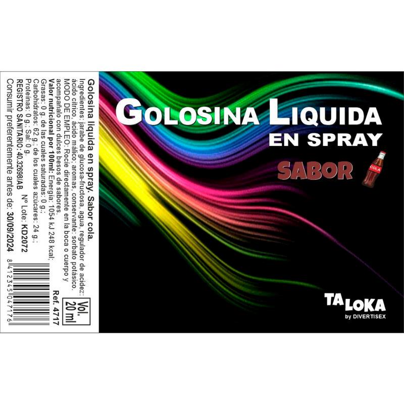 Cola Flavored Liquid Candy Spray 20 ml