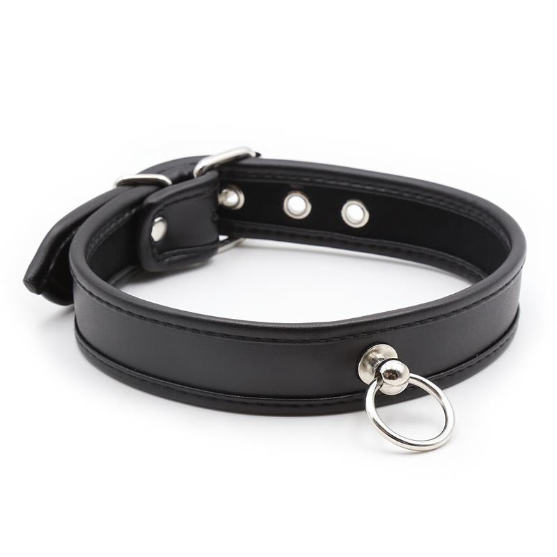 Collar with Hoop Black